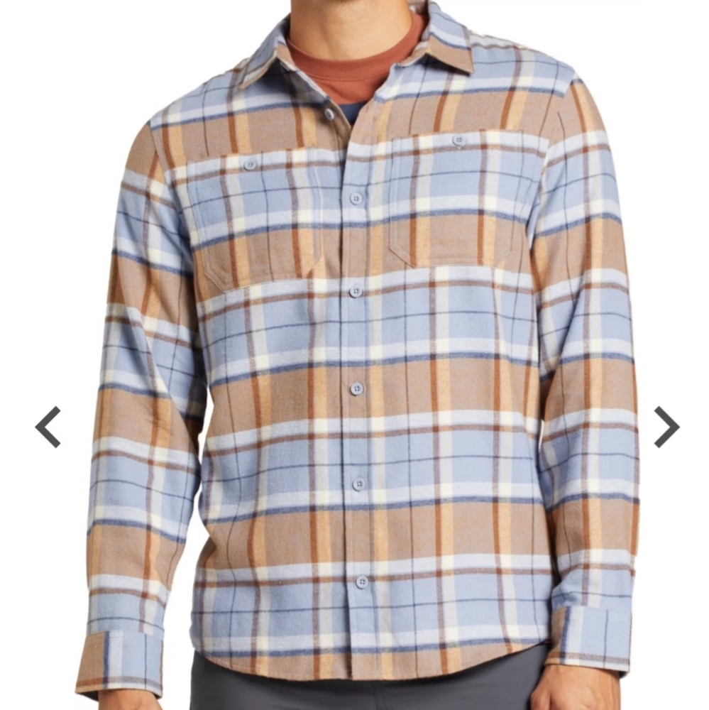 NWT Alpine Design Men's Brushed Flannel Long Sleeve Shirt